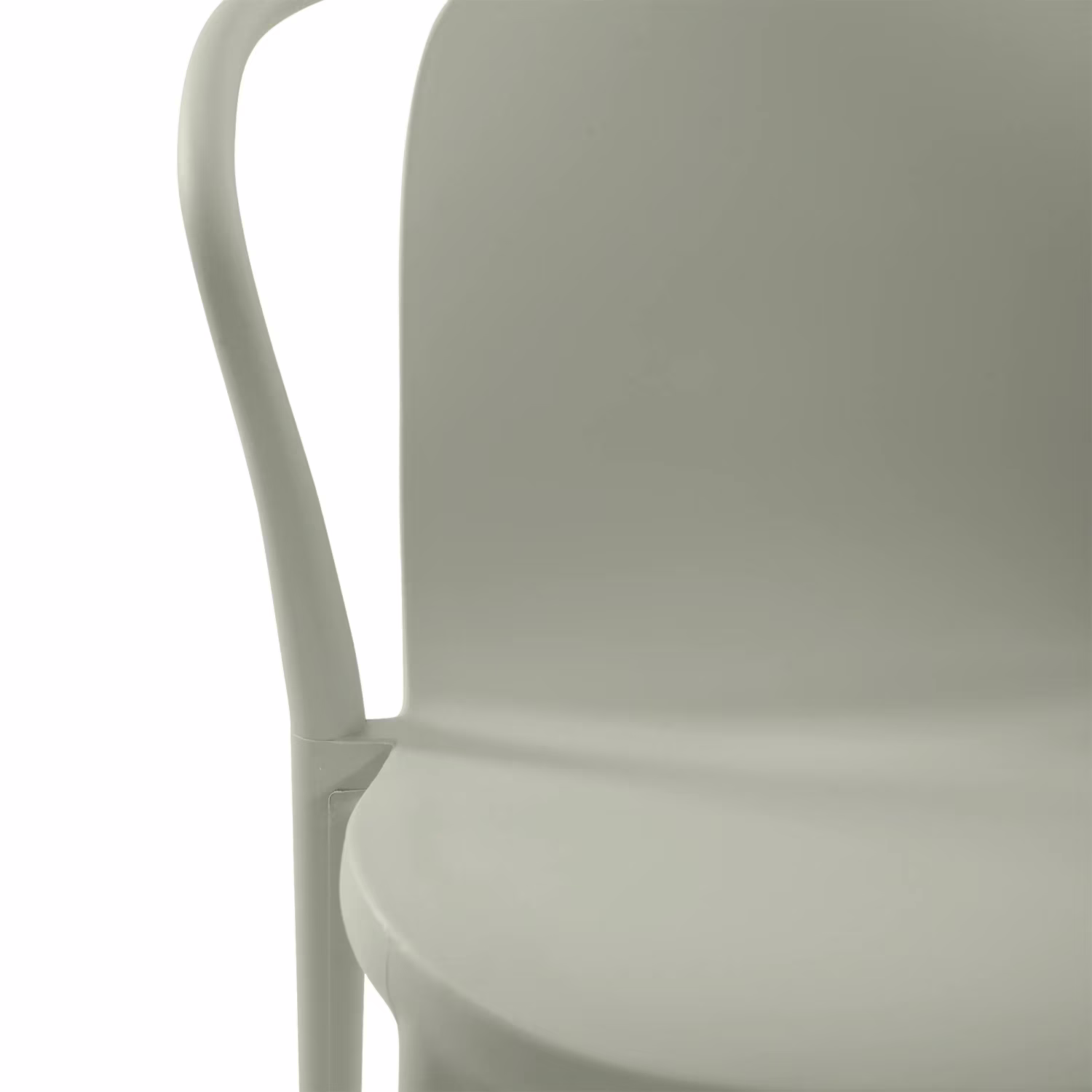 Silla apilable con reposabrazos para interior y exterior - Pierre