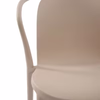 Silla apilable con reposabrazos para interior y exterior - Pierre