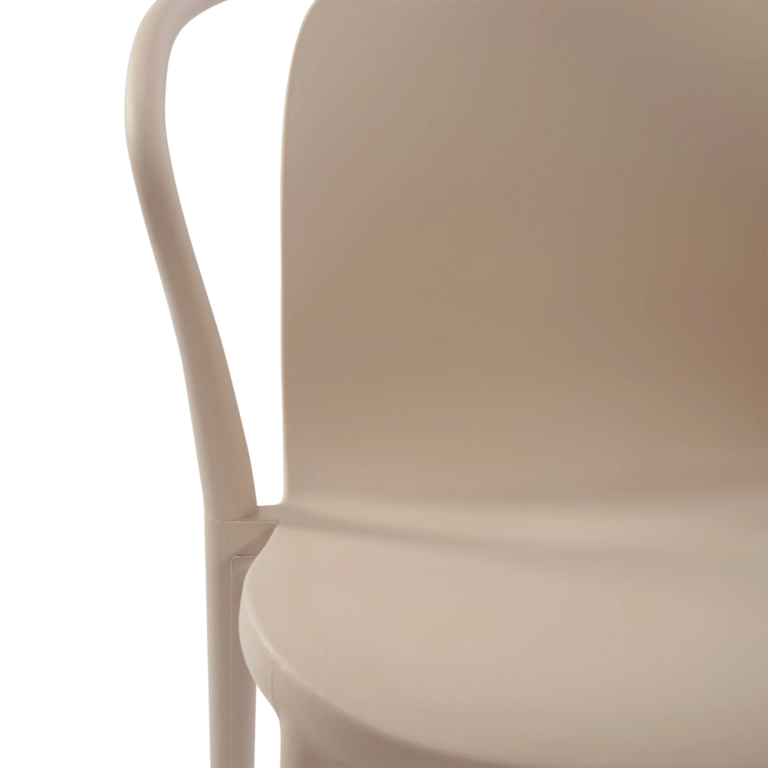 Stacking chair with armrests for indoor and outdoor use - Pierre