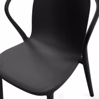 Silla apilable con reposabrazos para interior y exterior - Pierre