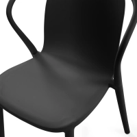 Stacking chair with armrests for indoor and outdoor use - Pierre
