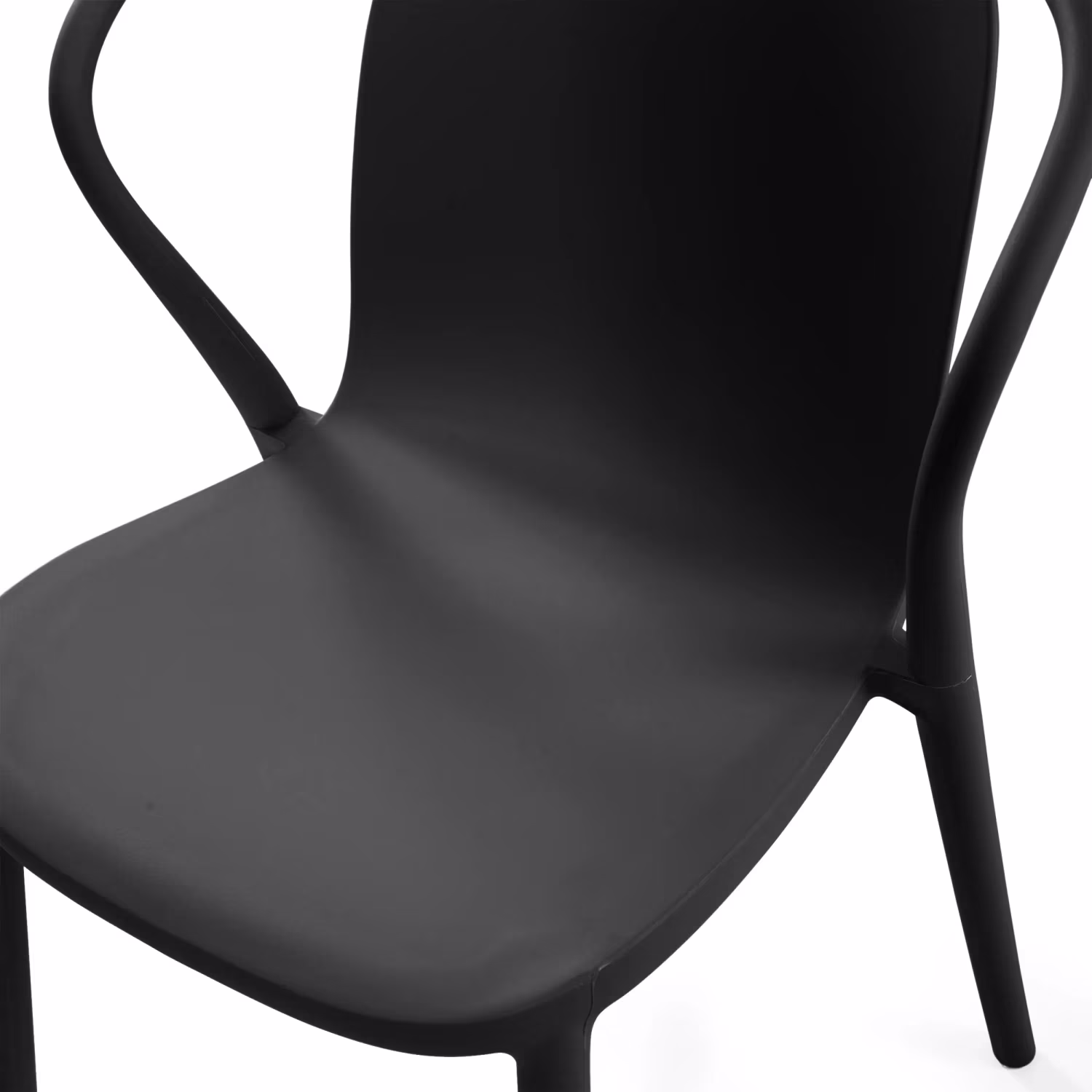 Silla apilable con reposabrazos para interior y exterior - Pierre