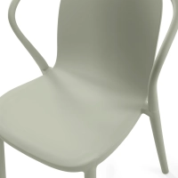 Cadeira empilhável com braços para interior e exterior - Pierre