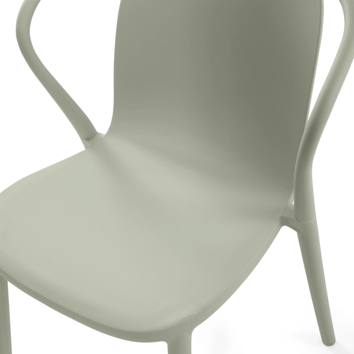 Chaise empilable avec accoudoirs pour l'intérieur et l'extérieur - Pierre