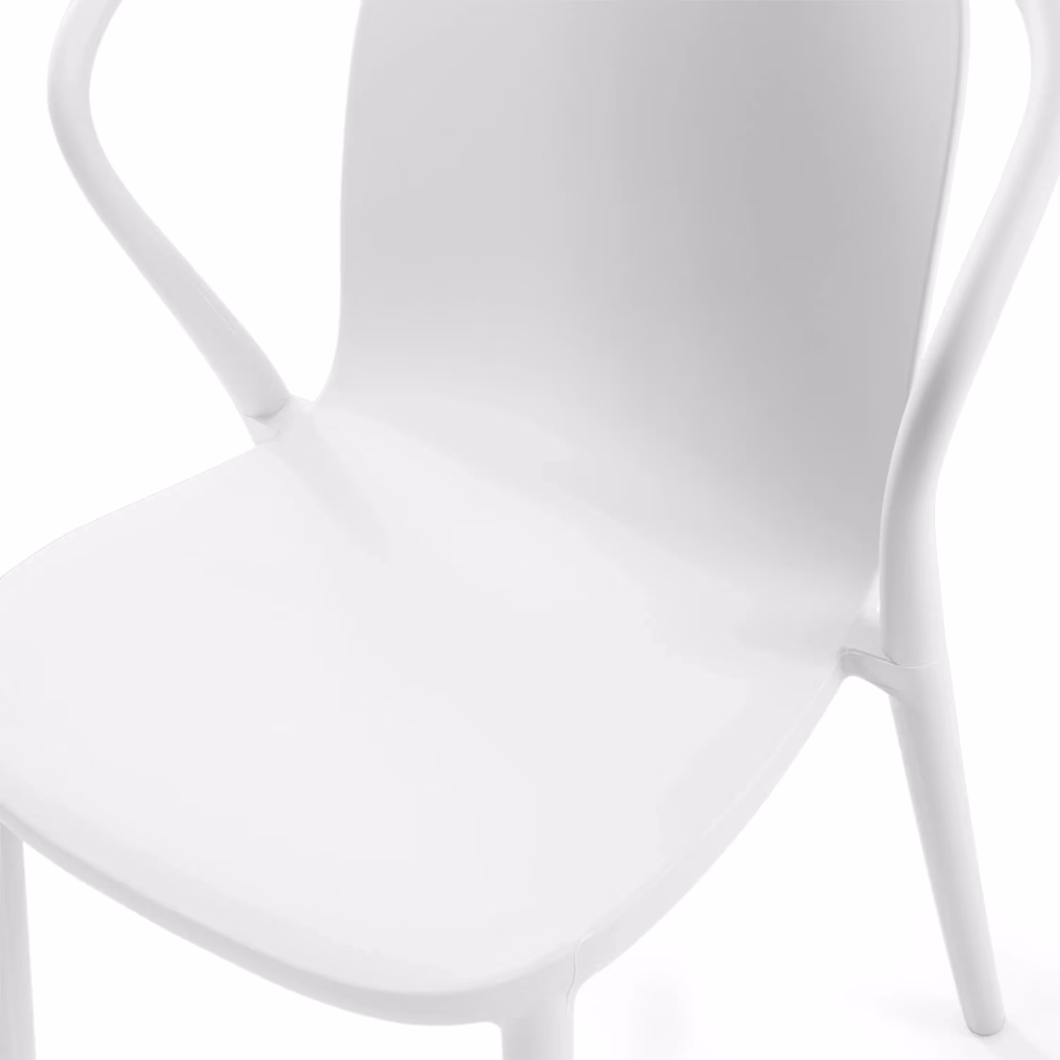 Silla apilable con reposabrazos para interior y exterior - Pierre
