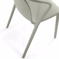 Silla apilable con reposabrazos para interior y exterior - Pierre