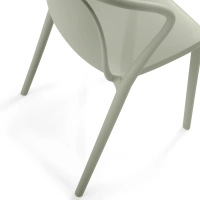 Stacking chair with armrests for indoor and outdoor use - Pierre