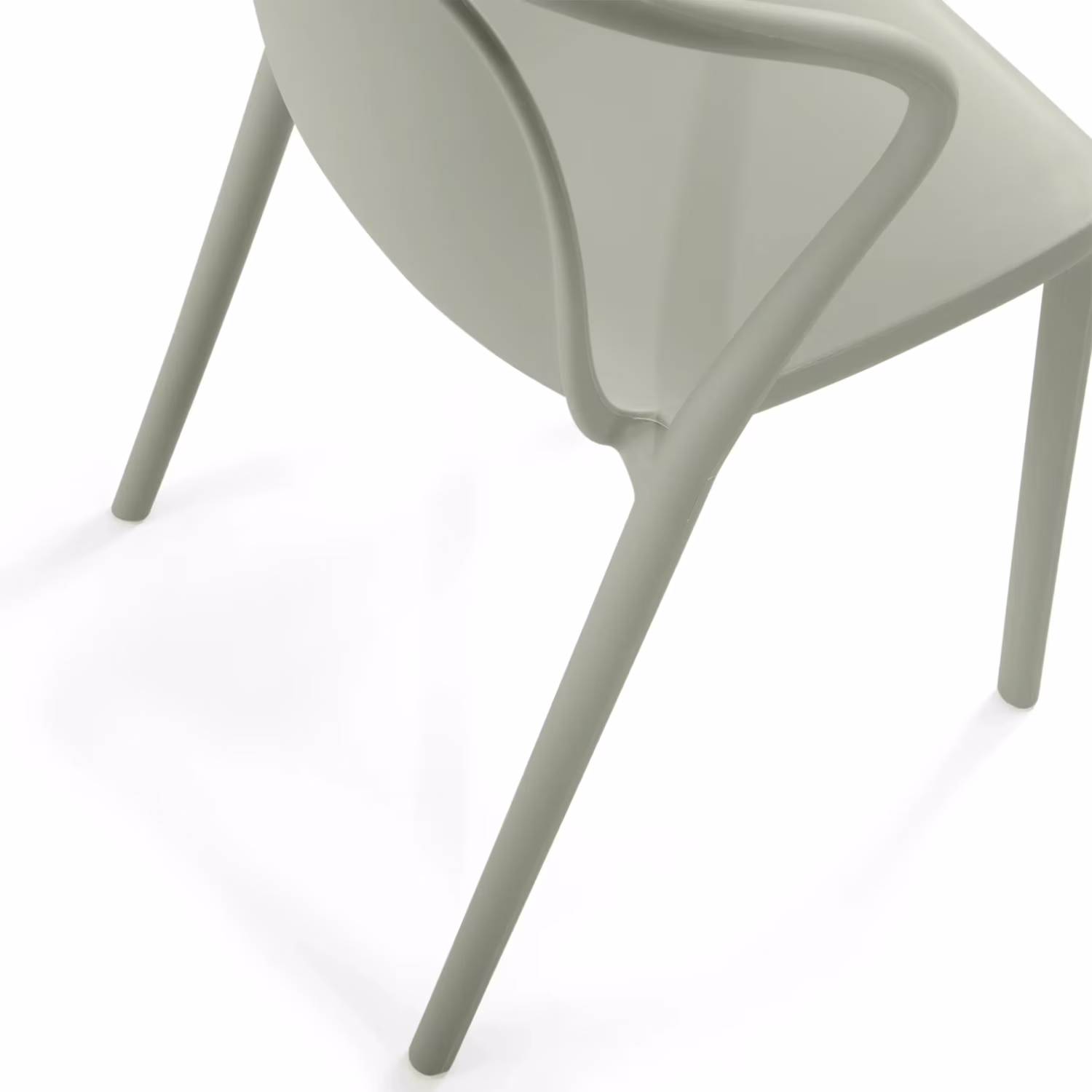 Silla apilable con reposabrazos para interior y exterior - Pierre
