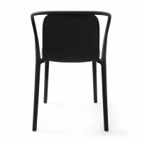 Silla apilable con reposabrazos para interior y exterior - Pierre