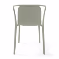 Silla apilable con reposabrazos para interior y exterior - Pierre