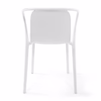 Silla apilable con reposabrazos para interior y exterior - Pierre