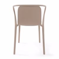 Silla apilable con reposabrazos para interior y exterior - Pierre