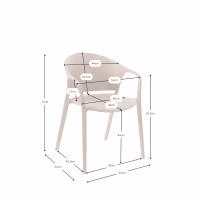 Silla de diseño para exterior e interior - Alpstone