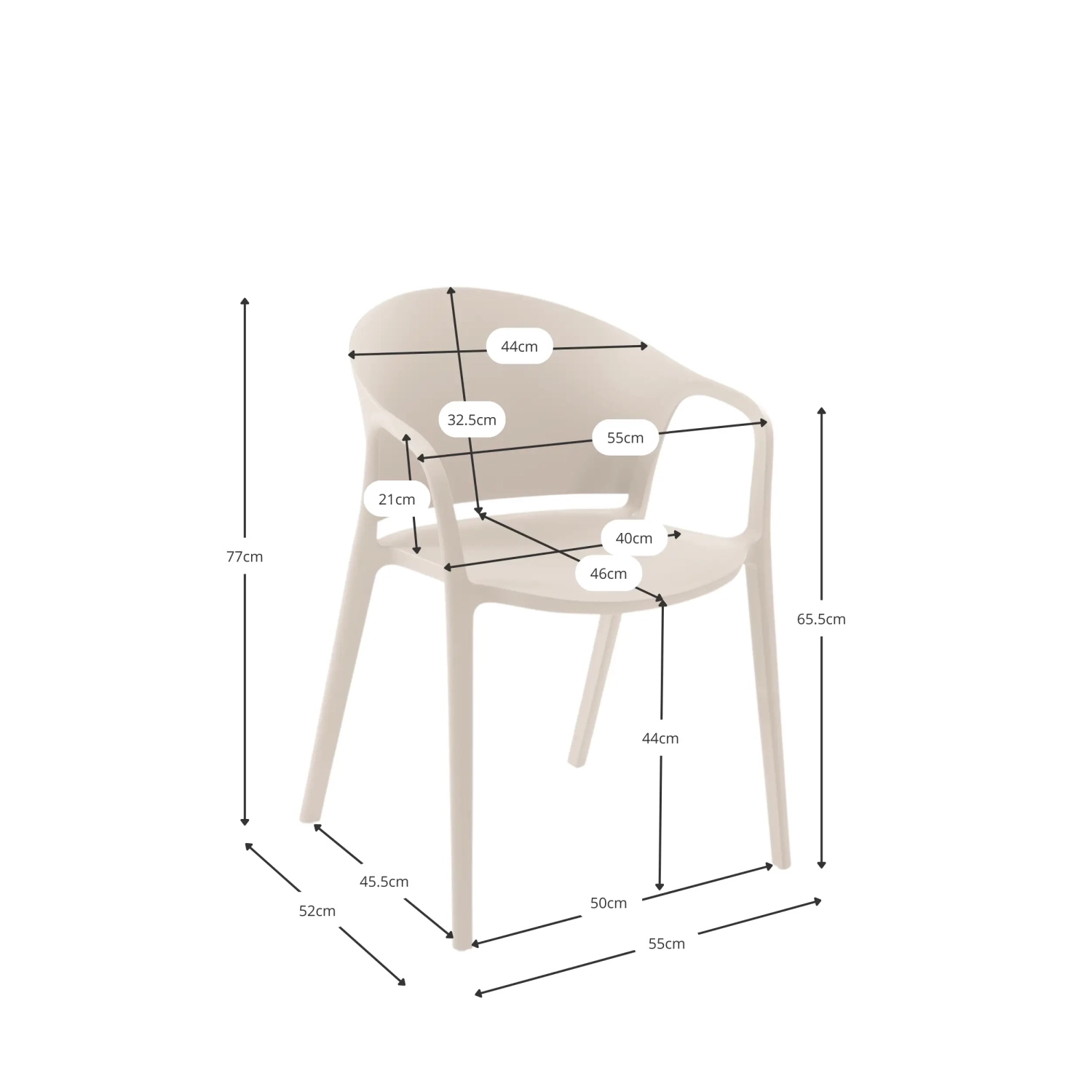 Designstol för inomhus- och utomhusbruk - Alpstone