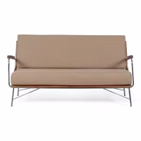 Sofá Industrial Daneu tapizado en algodón-Sofas de Madera-Mueble Design