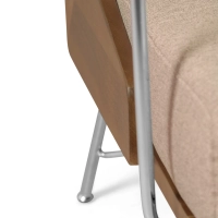 Industrielles Sofa Daneu mit Baumwollbezug-Holzsofas-Mobelarium