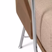 Sofá Industrial Daneu tapizado en algodón-Sofas de Madera-Mueble Design