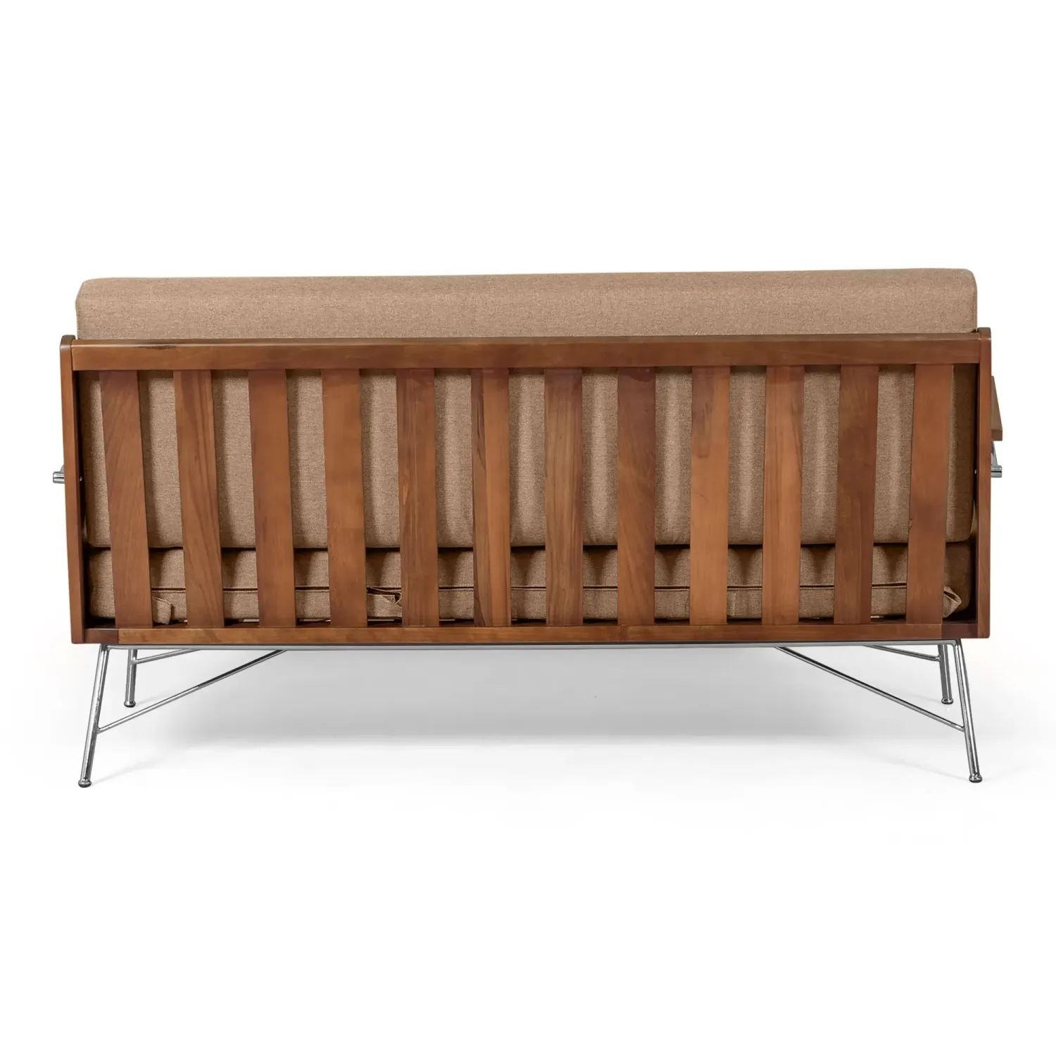 Sofá Industrial Daneu tapizado en algodón-Sofas de Madera-Mueble Design