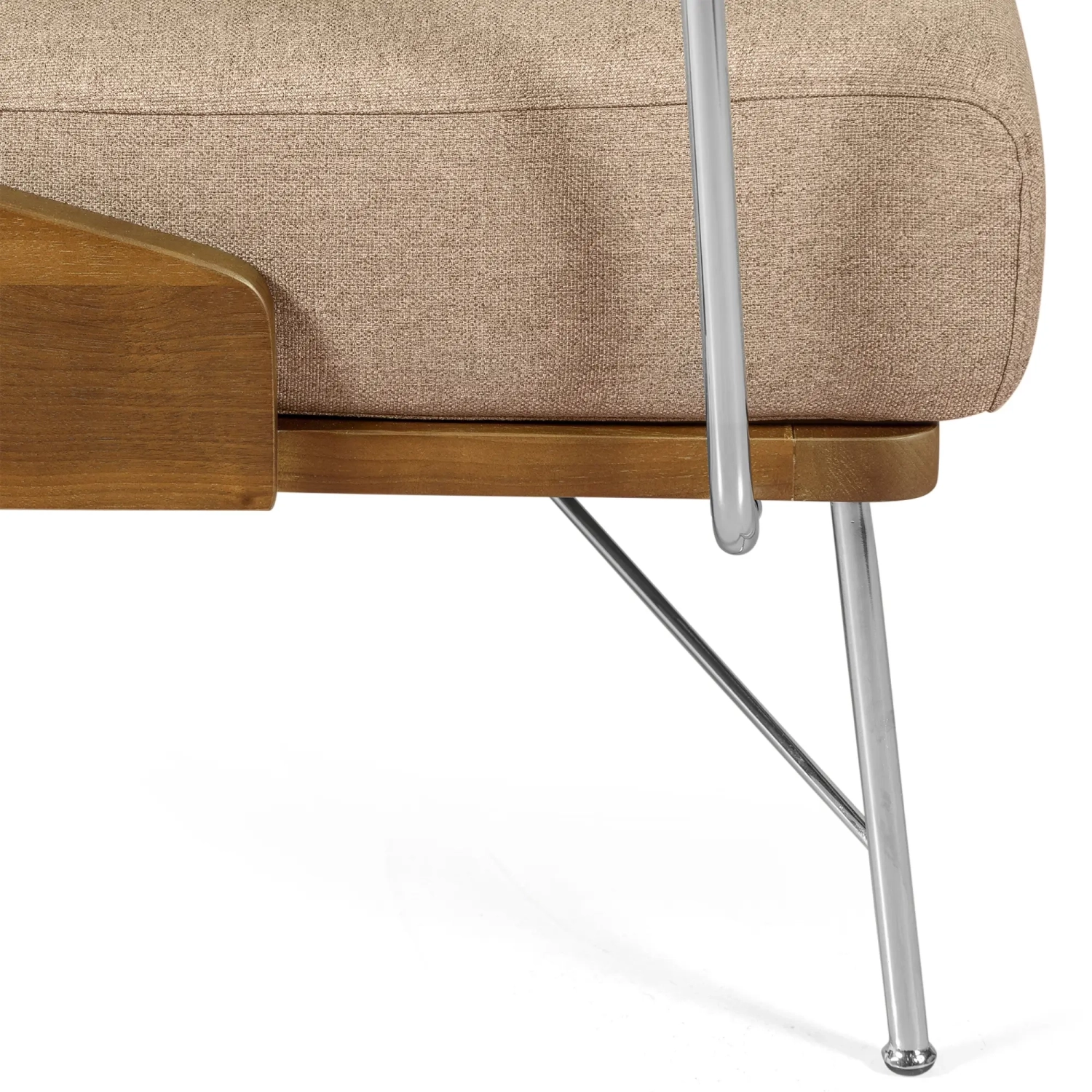 Industrielles Sofa Daneu mit Baumwollbezug-Holzsofas-Mobelarium