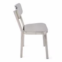 Silla Delawere de acero inoxidable | Diseño industrial elegante
