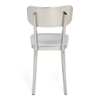 Chaise Delawere en acier inoxydable : Design industriel élégant