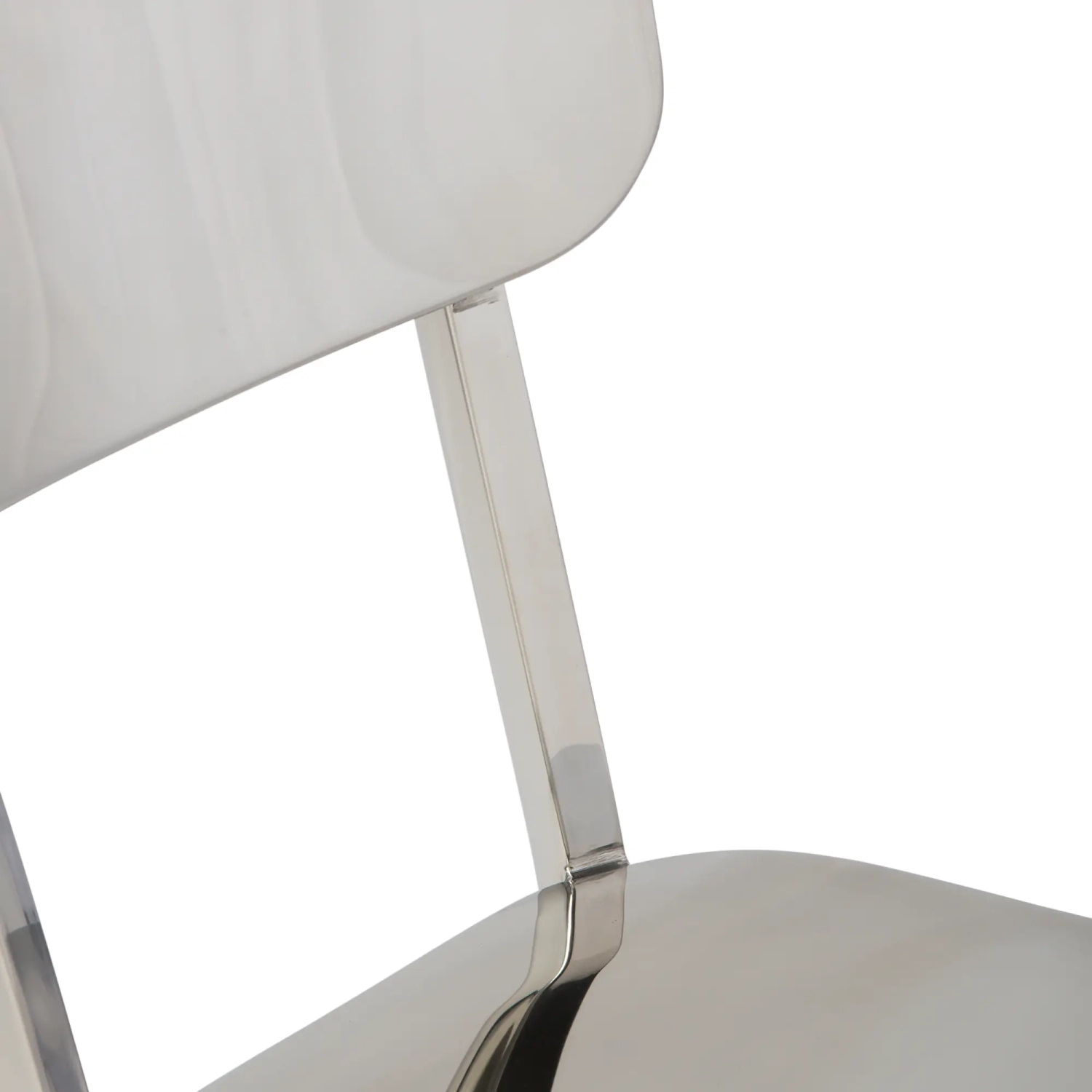 Chaise Delawere en acier inoxydable : Design industriel élégant