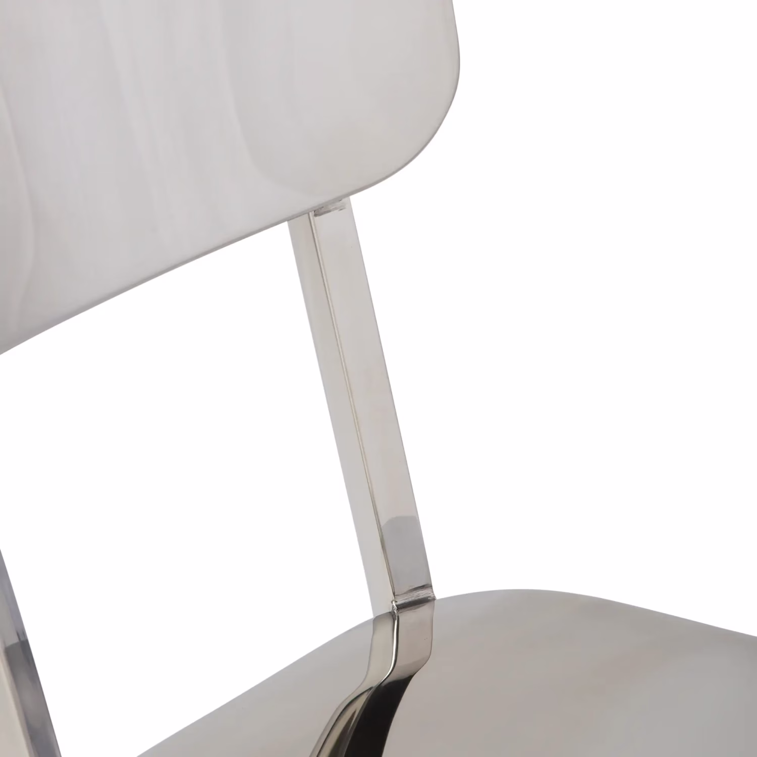 Silla Delawere de acero inoxidable | Diseño industrial elegante