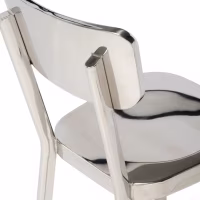 Delawere chair in stainless steel : Elegant industrial design