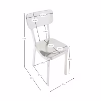 Cadeira Delawere em aço inoxidável: design industrial elegante