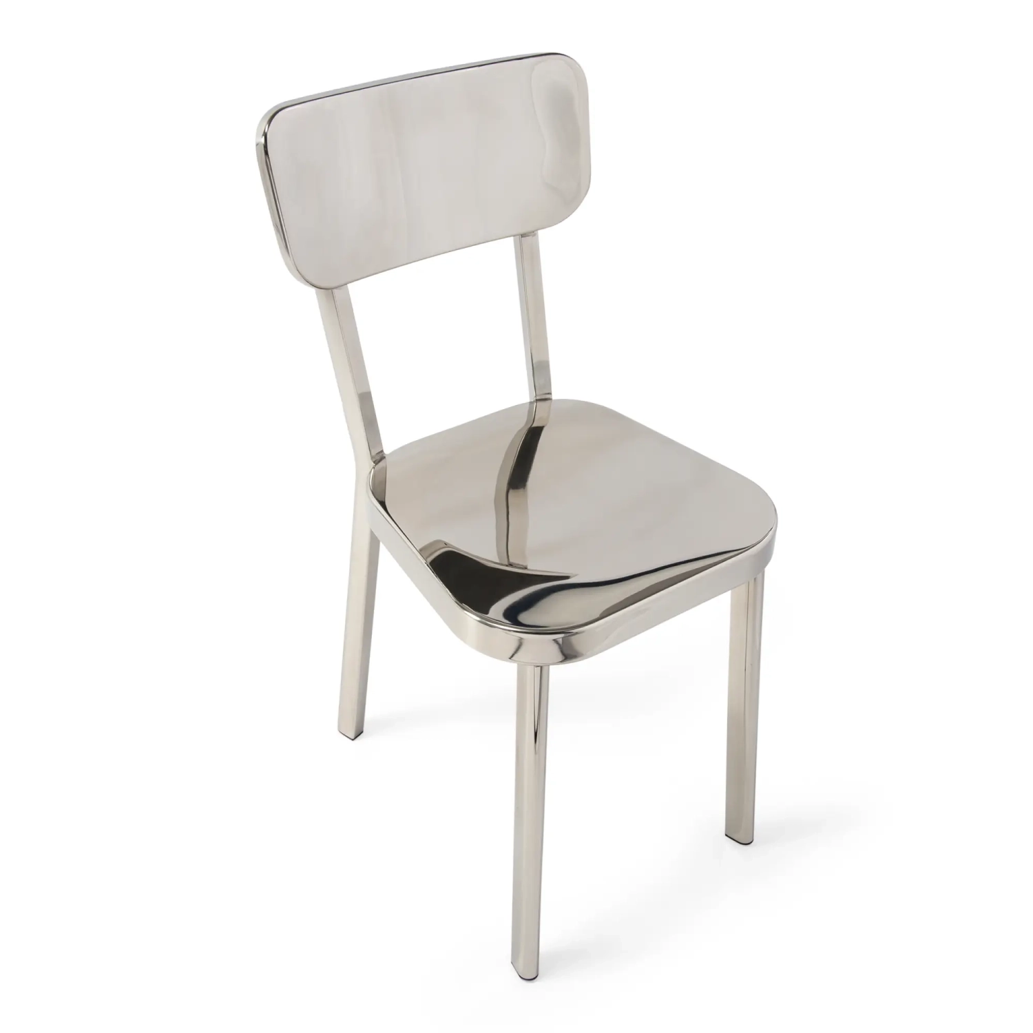 Silla Delawere de acero inoxidable | Diseño industrial elegante
