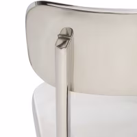 Cadeira Delawere em aço inoxidável: design industrial elegante