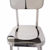 Silla Delawere de acero inoxidable | Diseño industrial elegante