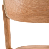 Natural ash dining chair Notorius : Elegant design scandinavian