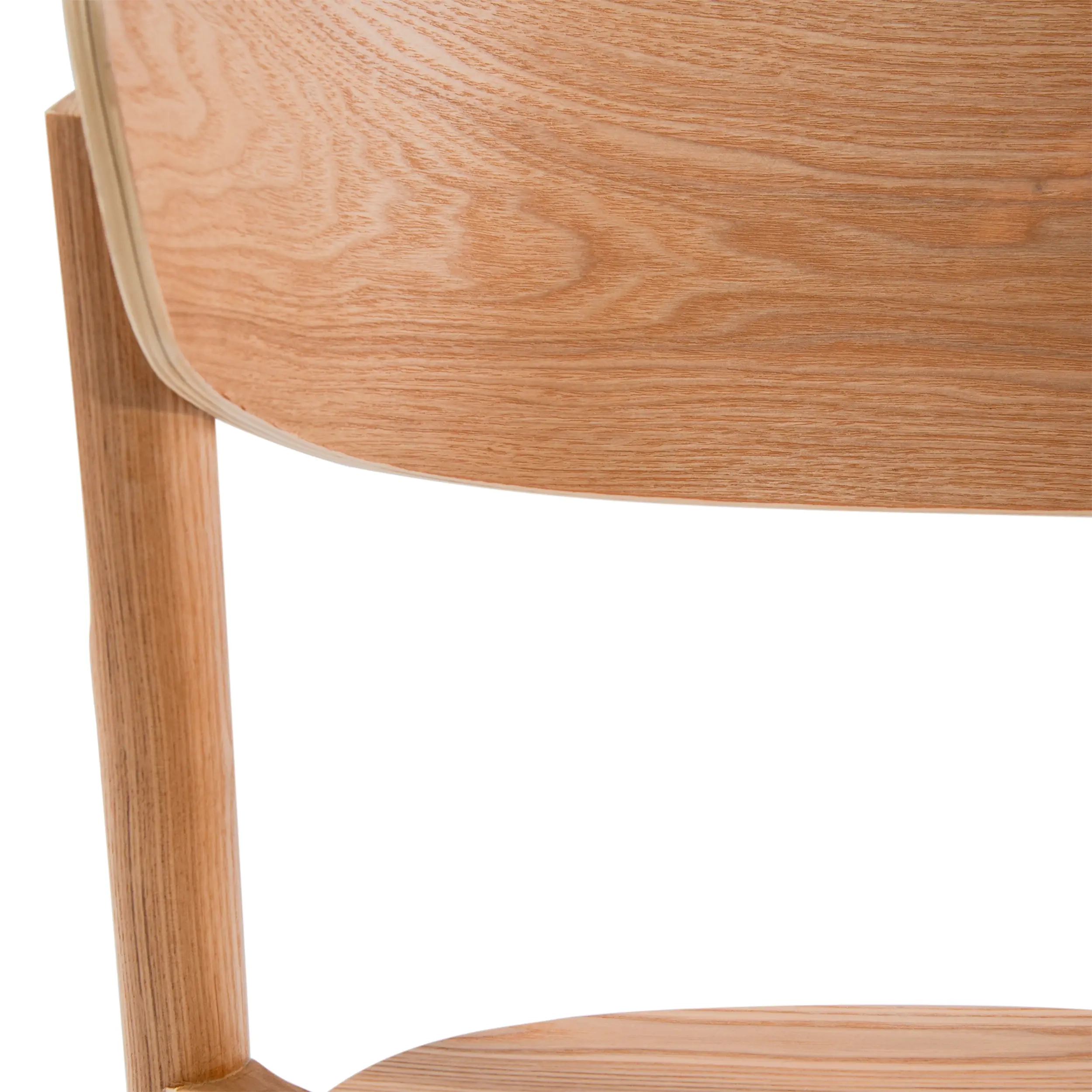 Silla de comedor de fresno natural Notorius | Diseño nórdico elegante
