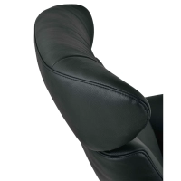 Cleveland Poltrona de descanso em couro | Poltrona de design com otomano