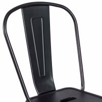 Bistro Taburete industrial Style con respaldo - Taburetes industriales