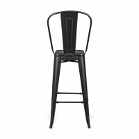 Bistro Taburete industrial Style con respaldo - Taburetes industriales