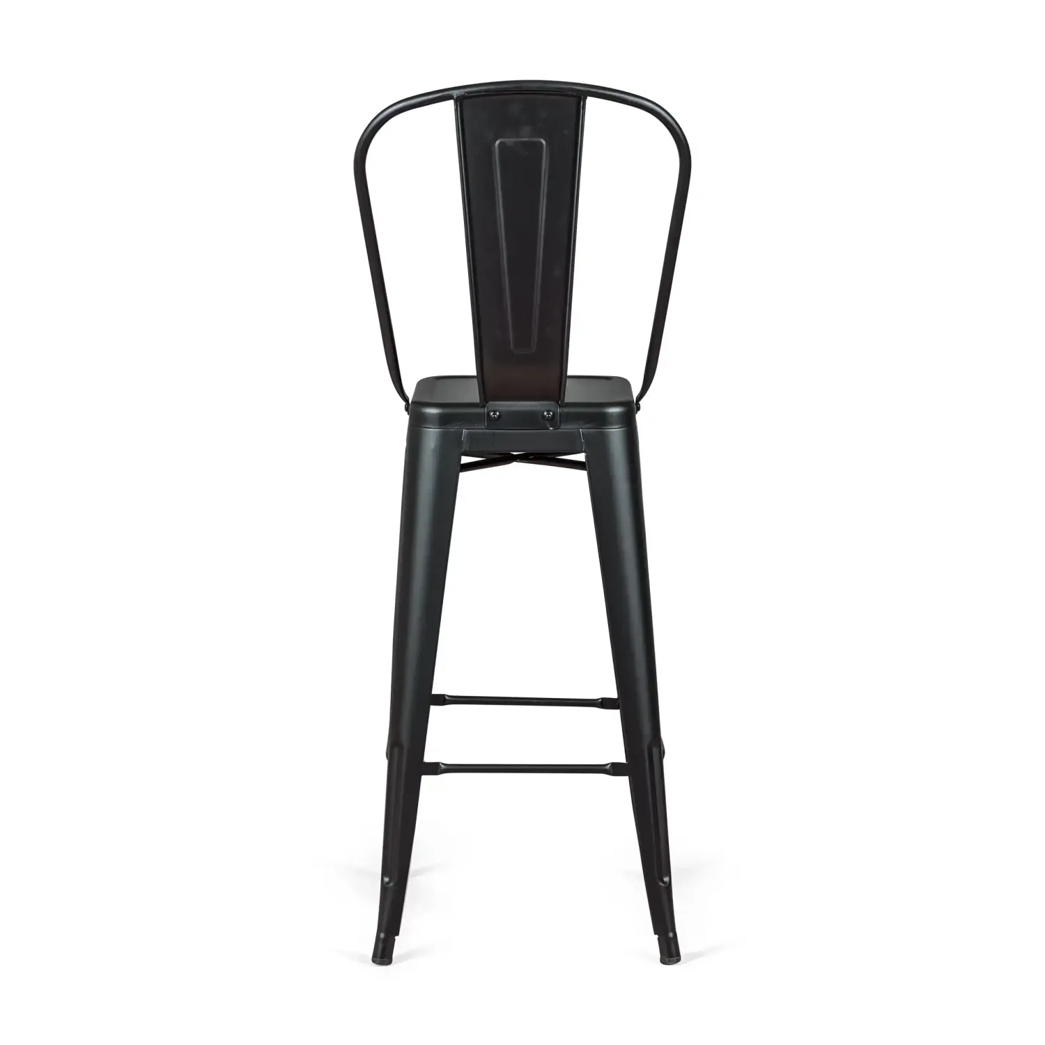 Bistro Taburete industrial Style con respaldo - Taburetes industriales