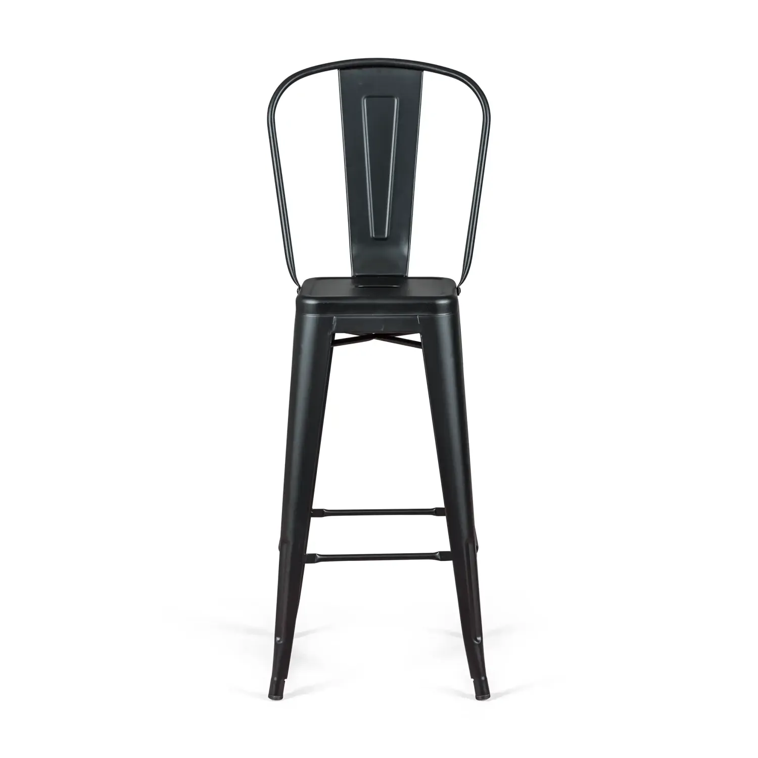Bistro Taburete industrial Style con respaldo - Taburetes industriales