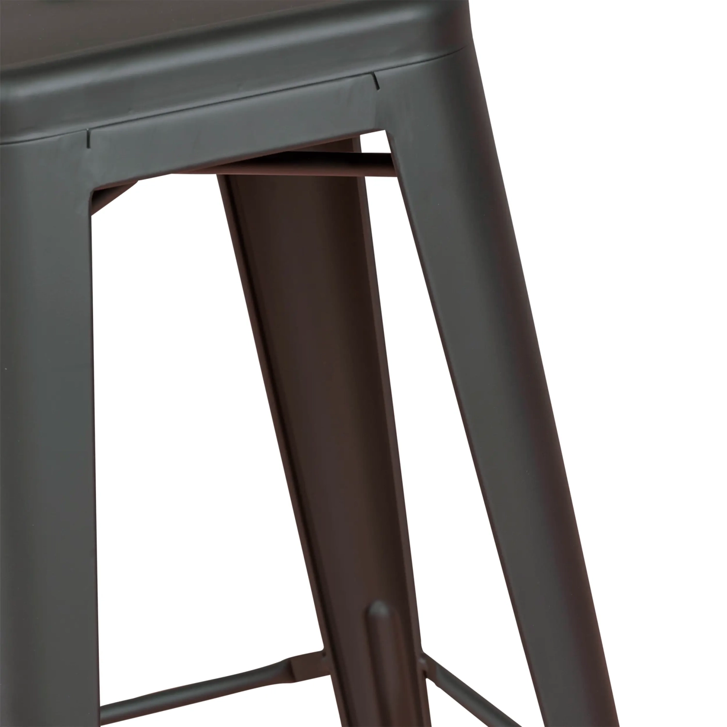 Bistro banco industrial Matt 76CM branco - Bancos e cadeiras industriais