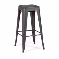 Bistro industrial stool Matt 76CM white - Industrial stools and chairs