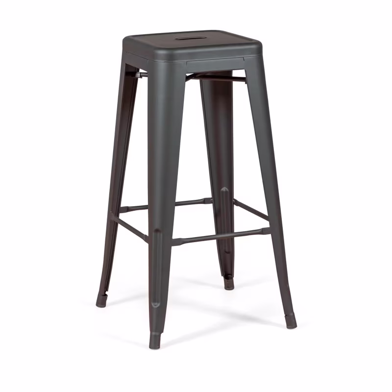 Bistro industrial stool Matt 76CM white - Industrial stools and chairs