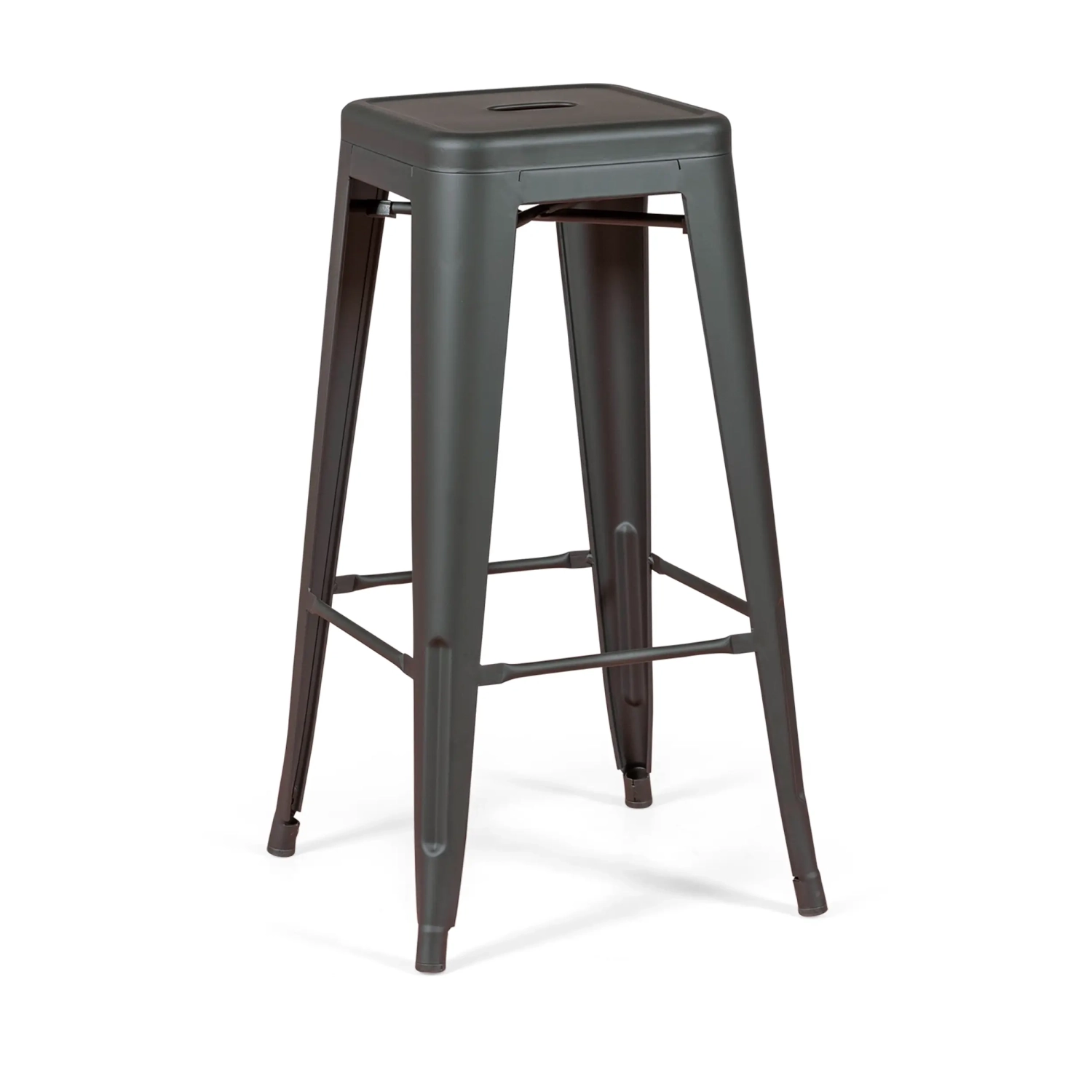 Bistro industriell pall Matt 76CM vit - Industriella pallar och stolar
