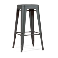 Bistro industriehocker Matt 76CM weiß - Industriehocker und Stühle