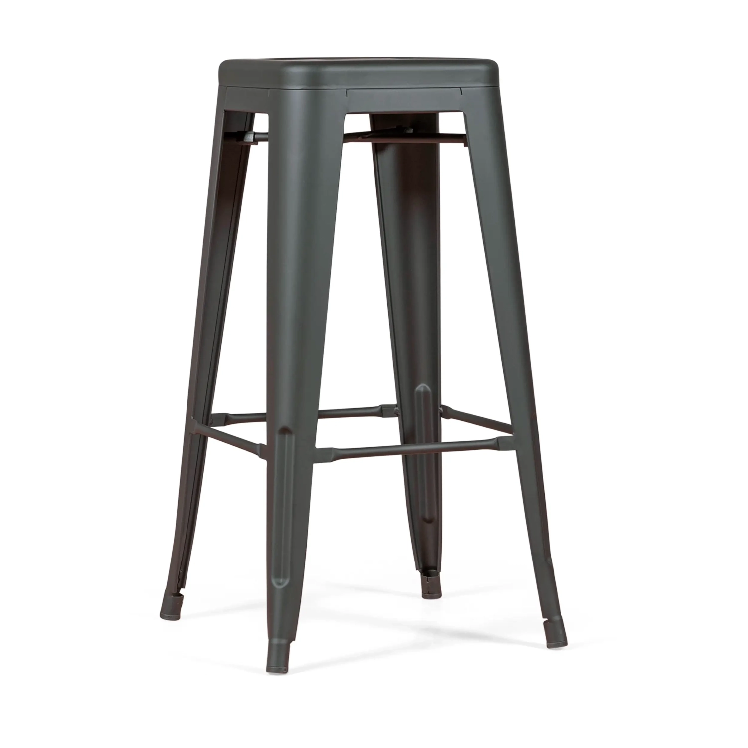 Bistro banco industrial Matt 76CM branco - Bancos e cadeiras industriais