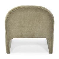 Basel upholstered design armchair, minimalist and comfortable style