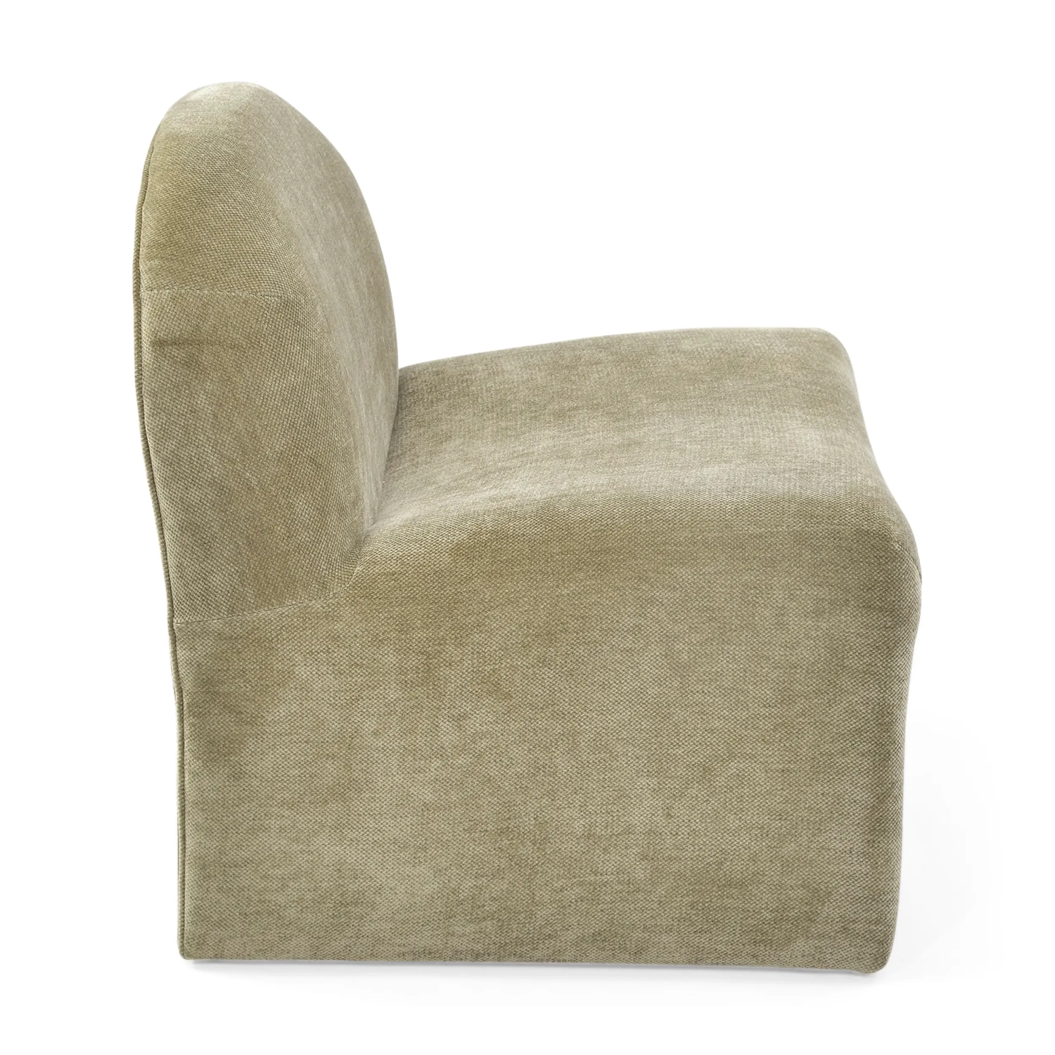Basel upholstered design armchair, minimalist and comfortable style