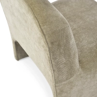 Basel upholstered design armchair, minimalist and comfortable style