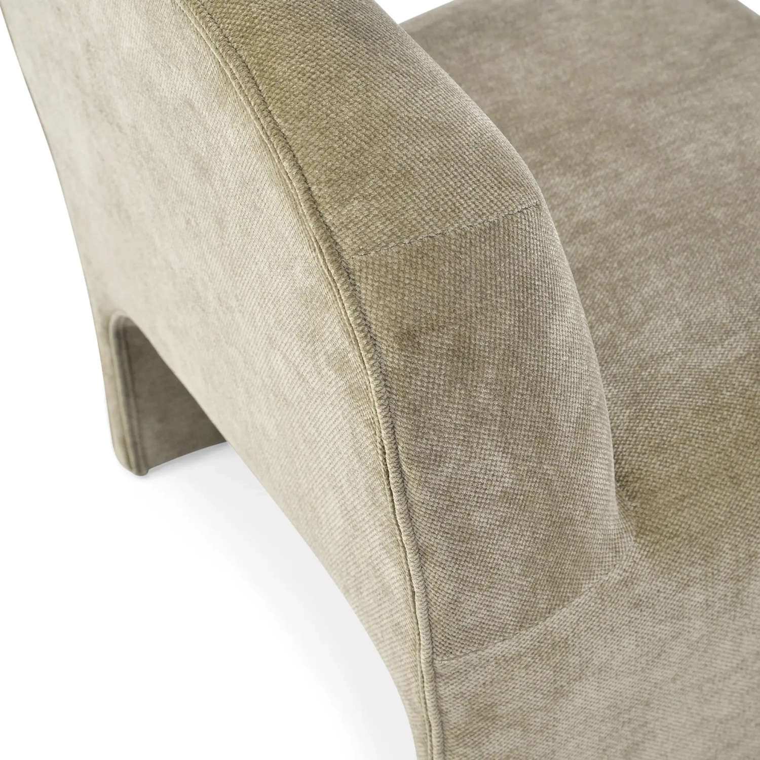 Basel upholstered design armchair, minimalist and comfortable style