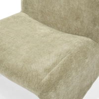 Basel upholstered design armchair, minimalist and comfortable style